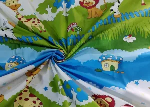 100% Cotton Poplin Print 58" wide available in three prints [ fun animal ,teddy bear and floral][12769/12772/73]