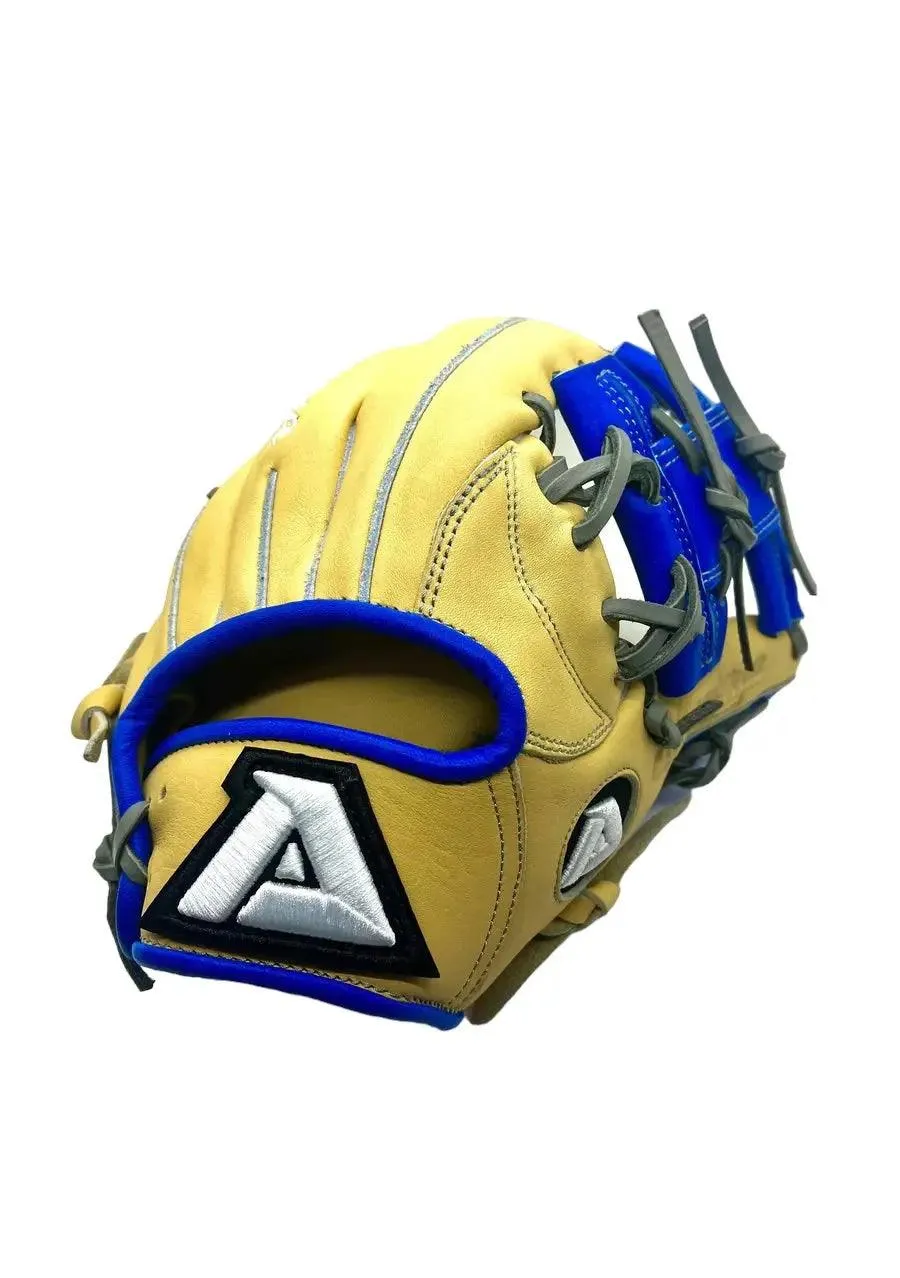 Akadema Torino Series 11.50” Inch I-Web Blonde Blue Gray Infielder Glove