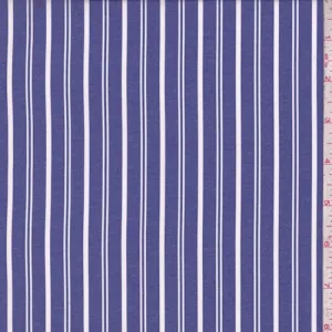 Bright Blue/White Stripe Shirting Fabric