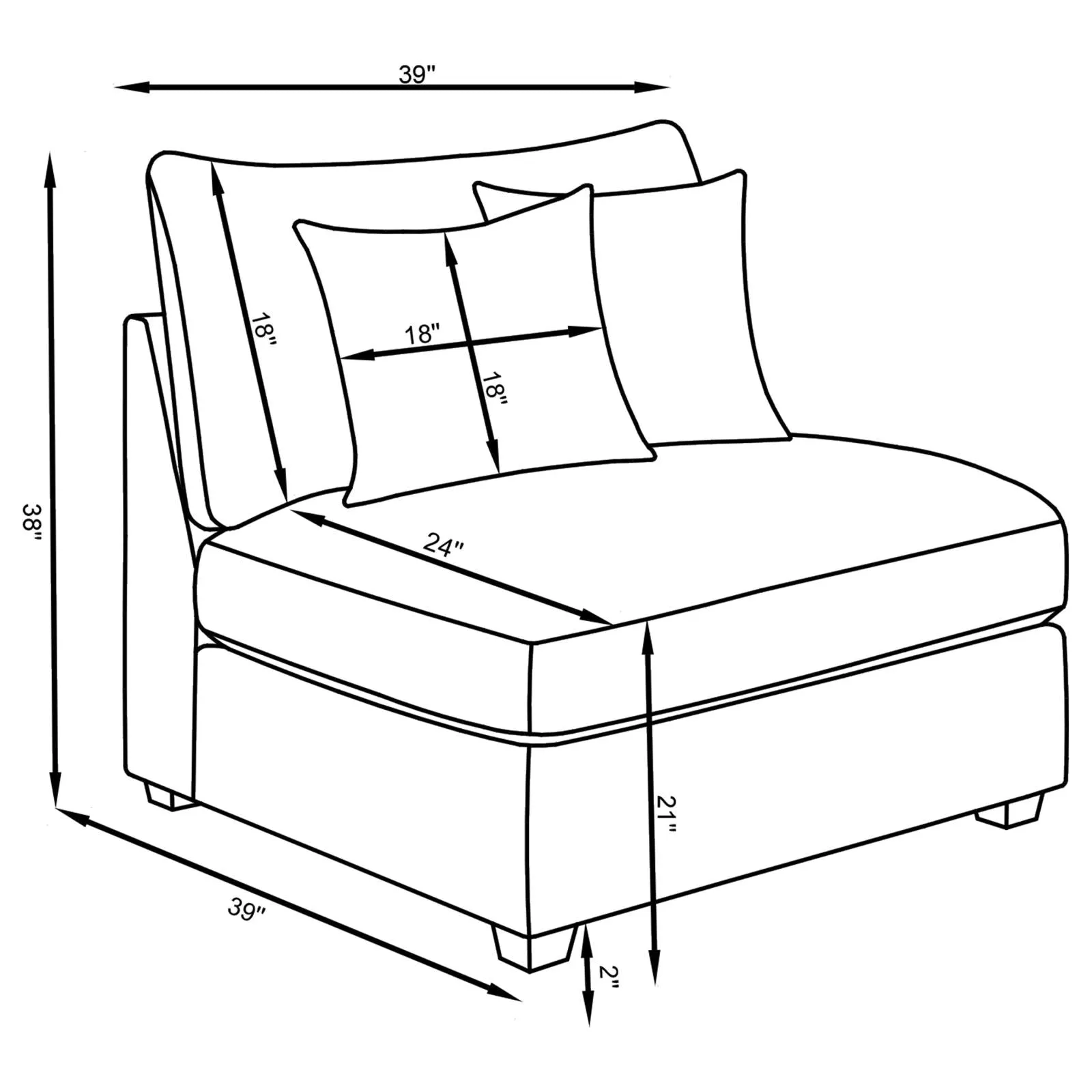 Cambria 5-piece Upholstered Modular Sectional Grey