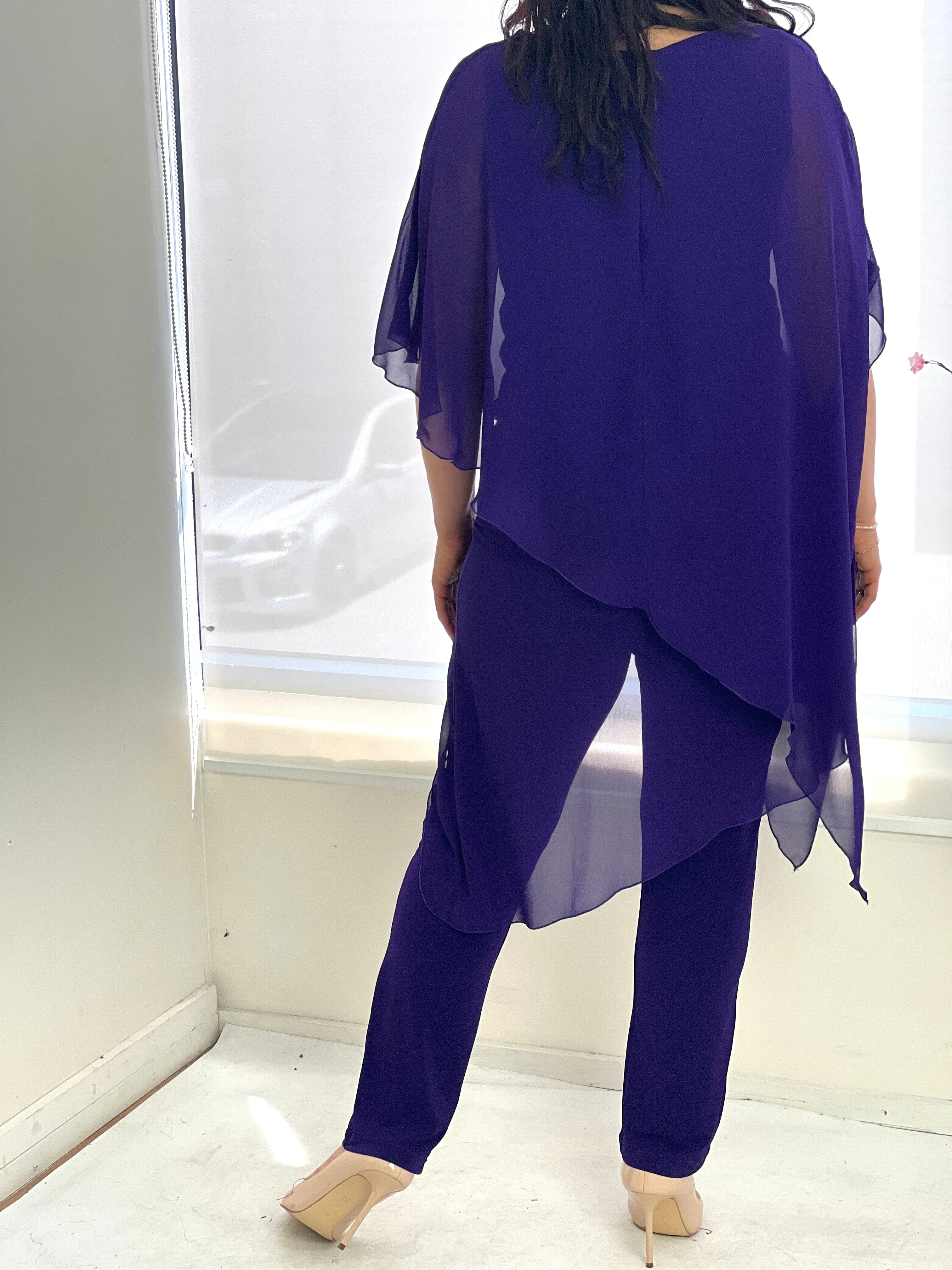 Cara Purple Elegant Jumpsuit