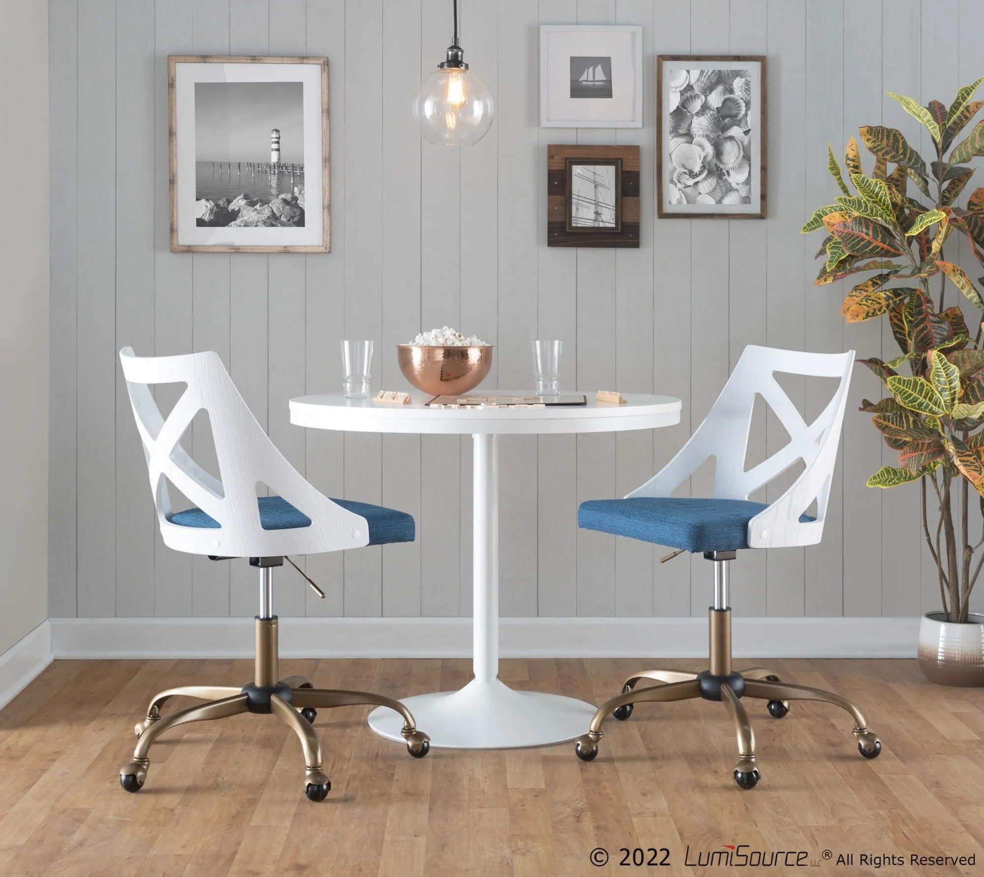 Charlotte Task Chair White By LumiSource