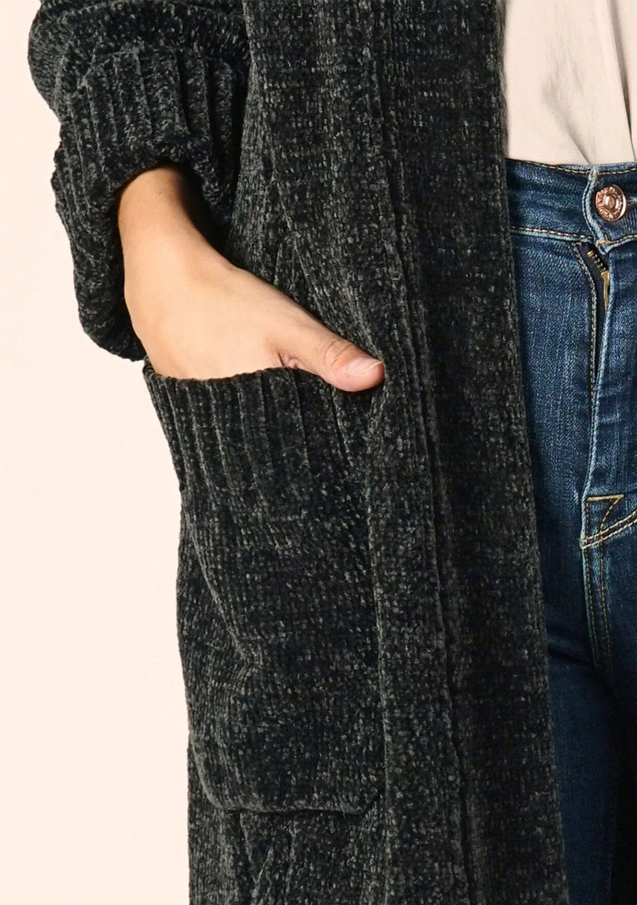 Chenille Duster Cardigan