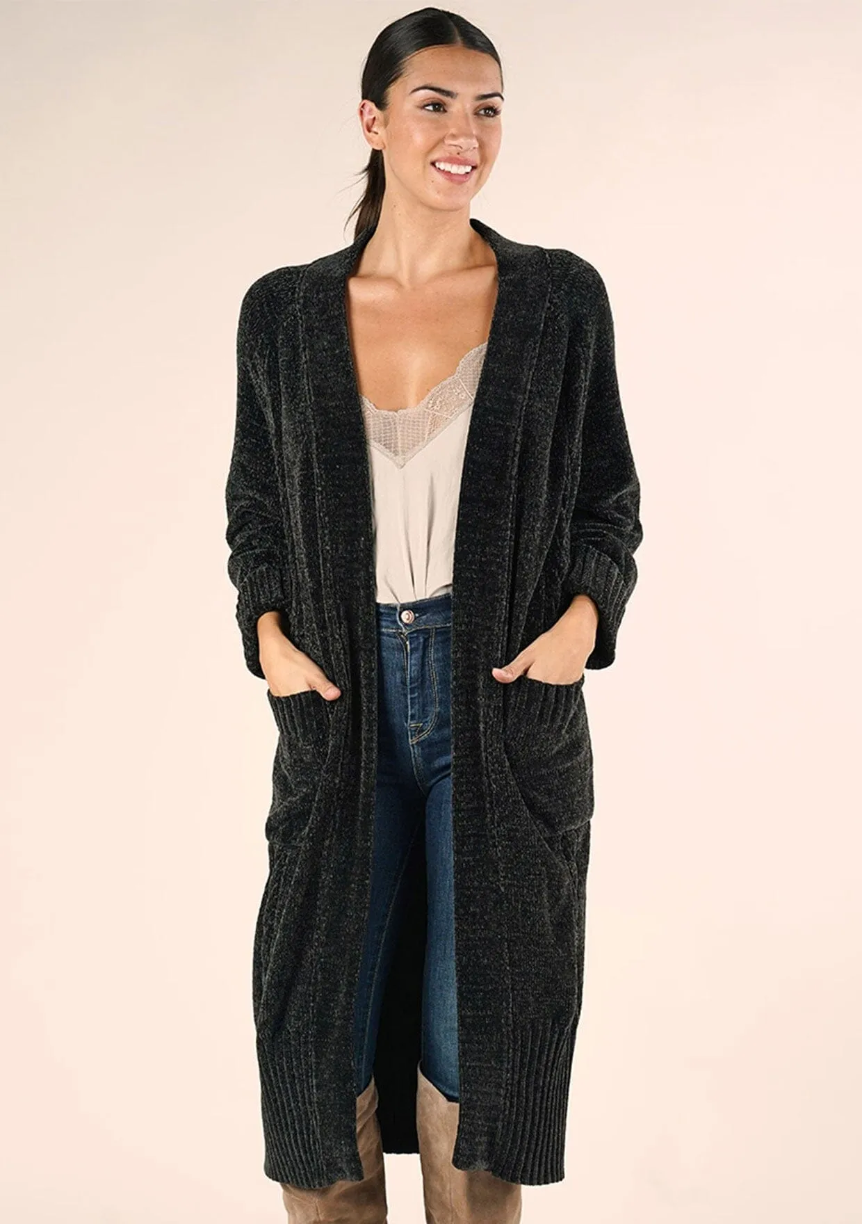 Chenille Duster Cardigan