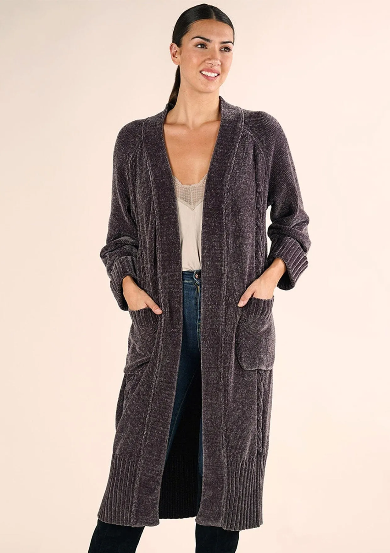 Chenille Duster Cardigan