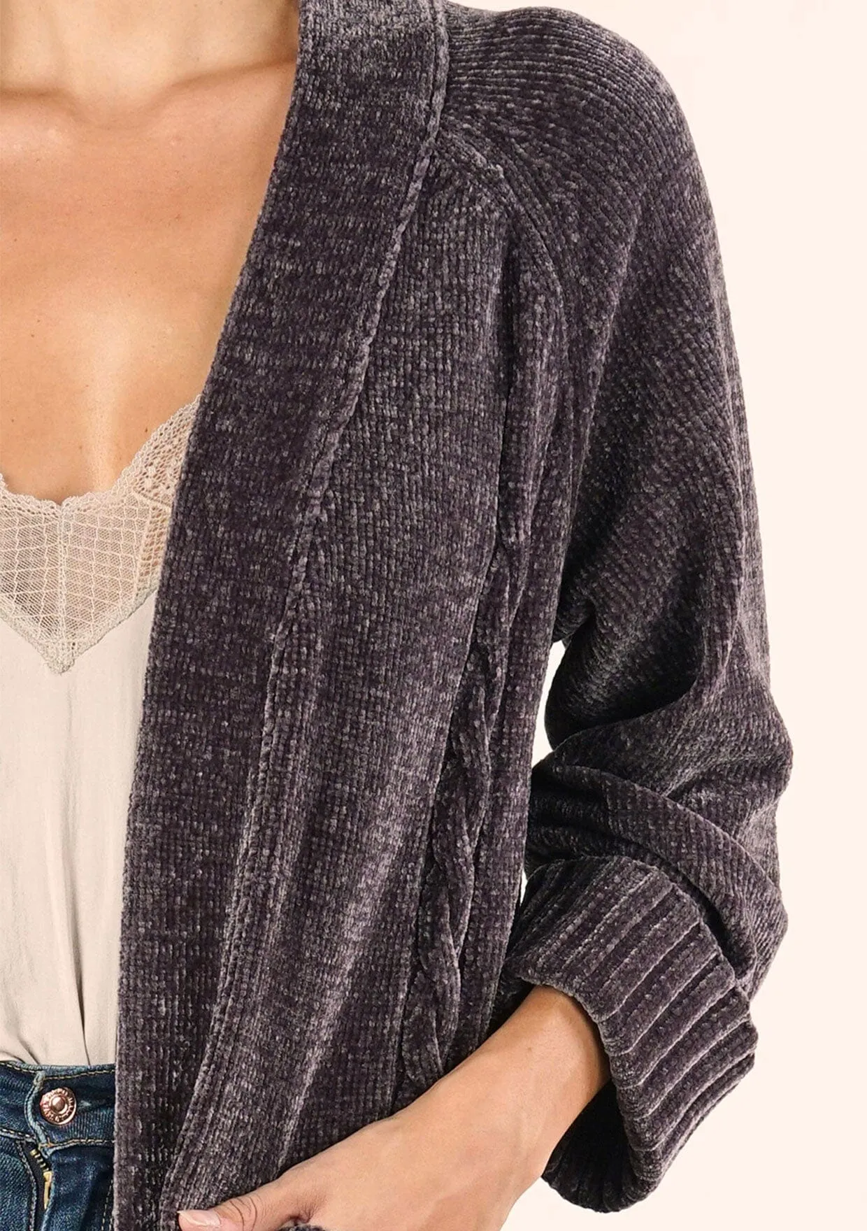 Chenille Duster Cardigan