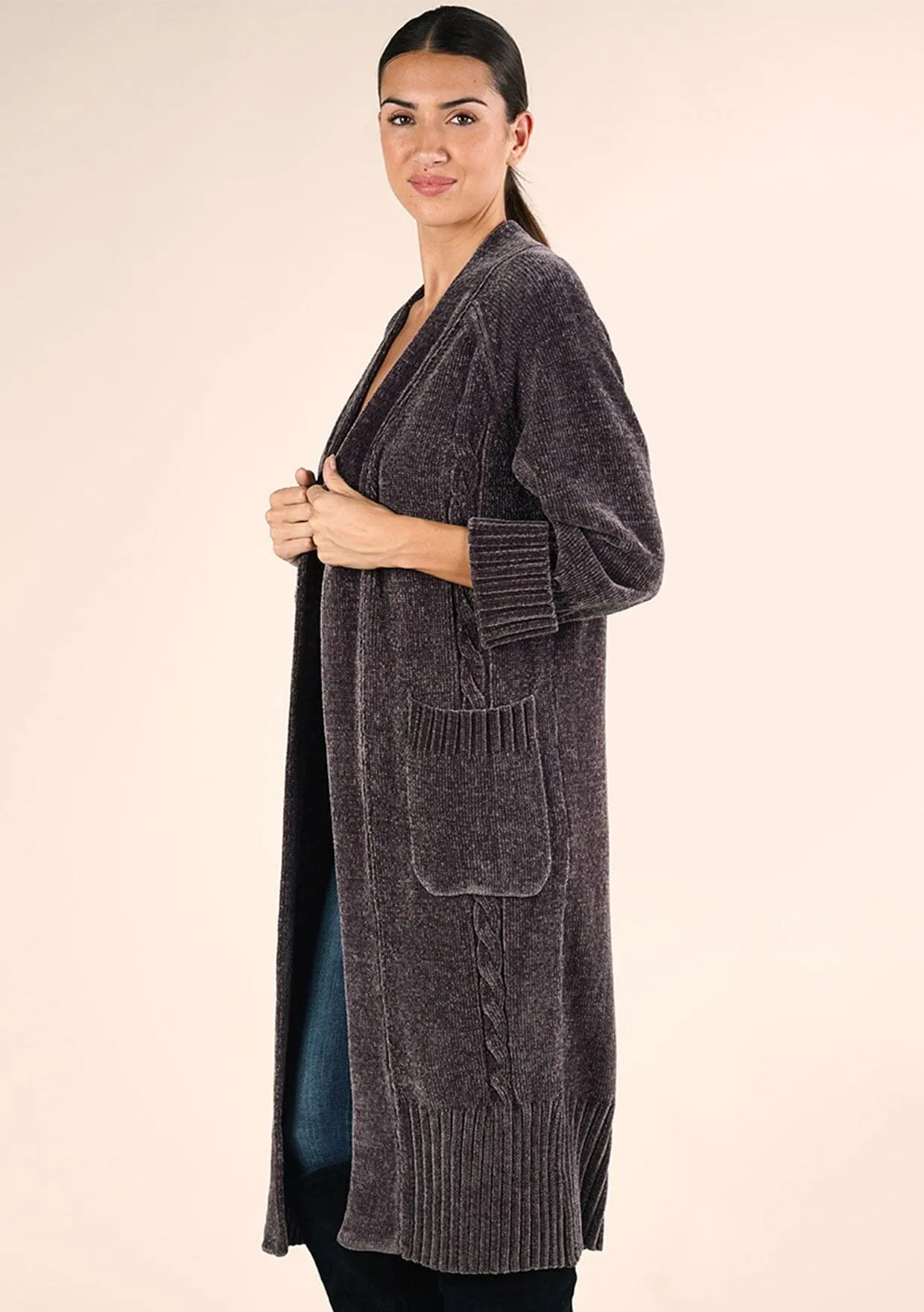 Chenille Duster Cardigan