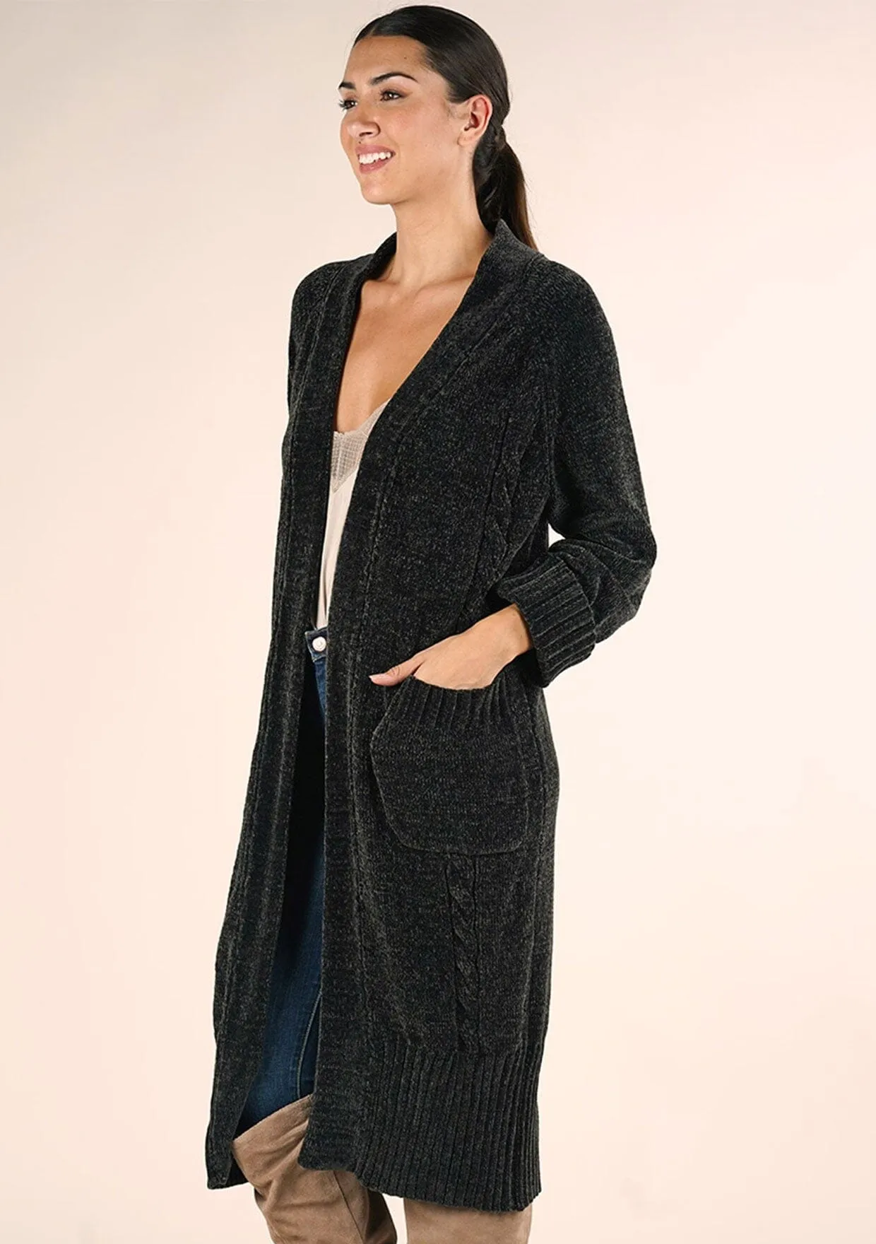 Chenille Duster Cardigan