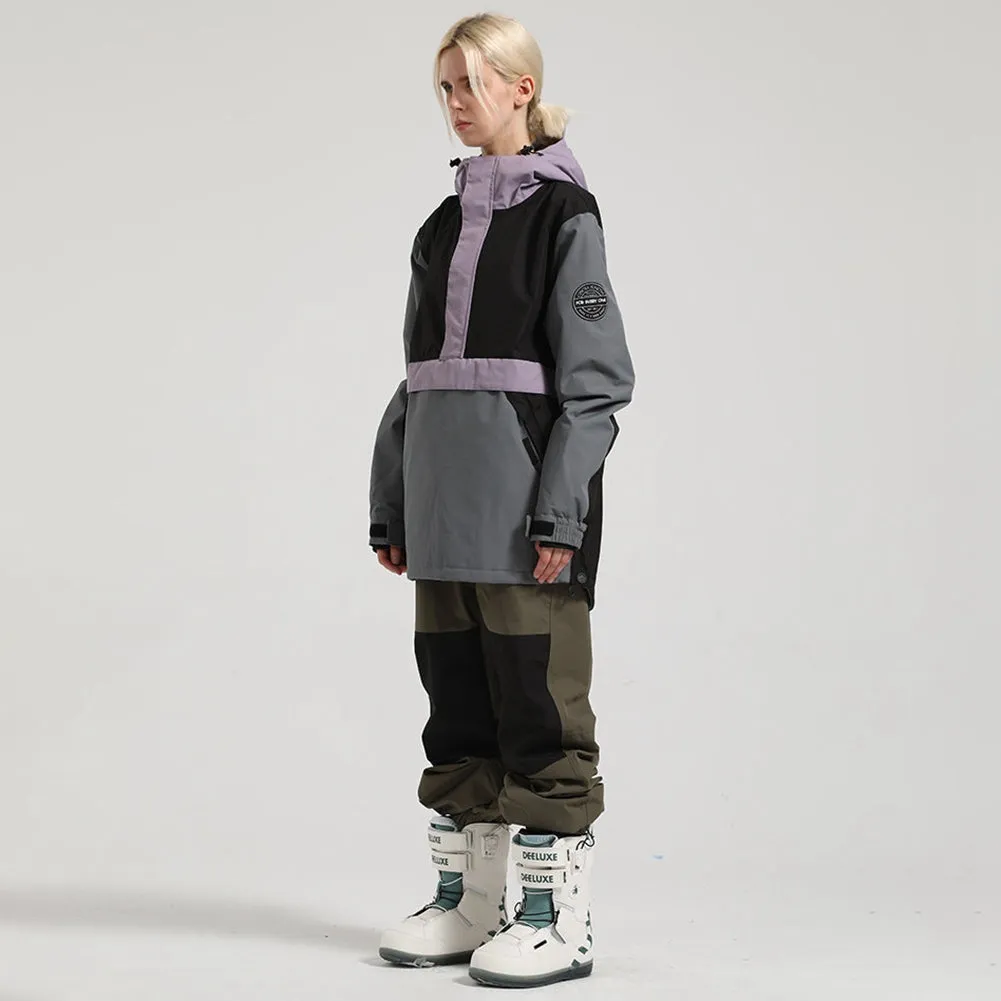 Classical Snowboard Anorak Jacket and Snow Pants Set