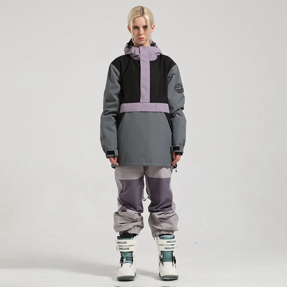 Classical Snowboard Anorak Jacket and Snow Pants Set