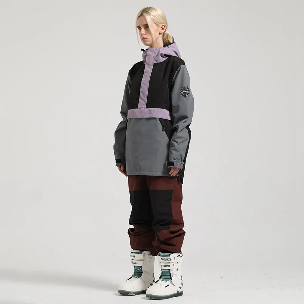 Classical Snowboard Anorak Jacket and Snow Pants Set