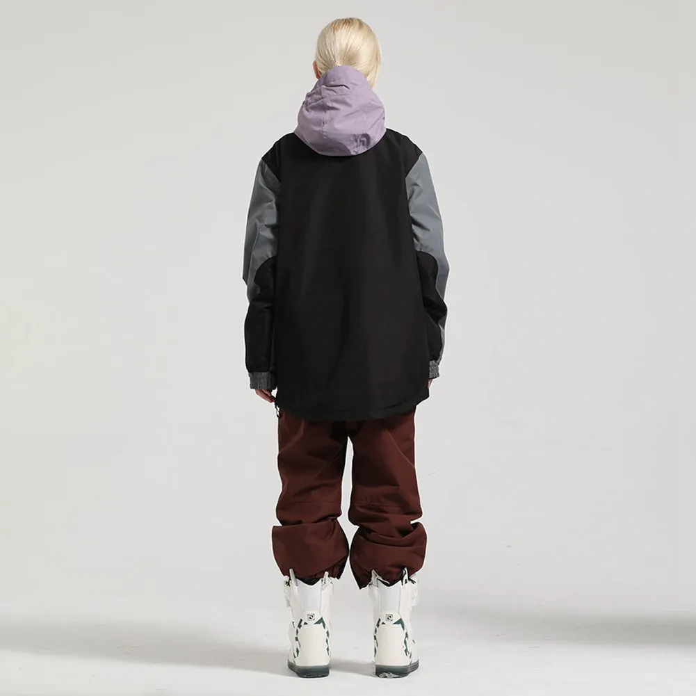 Classical Snowboard Anorak Jacket and Snow Pants Set