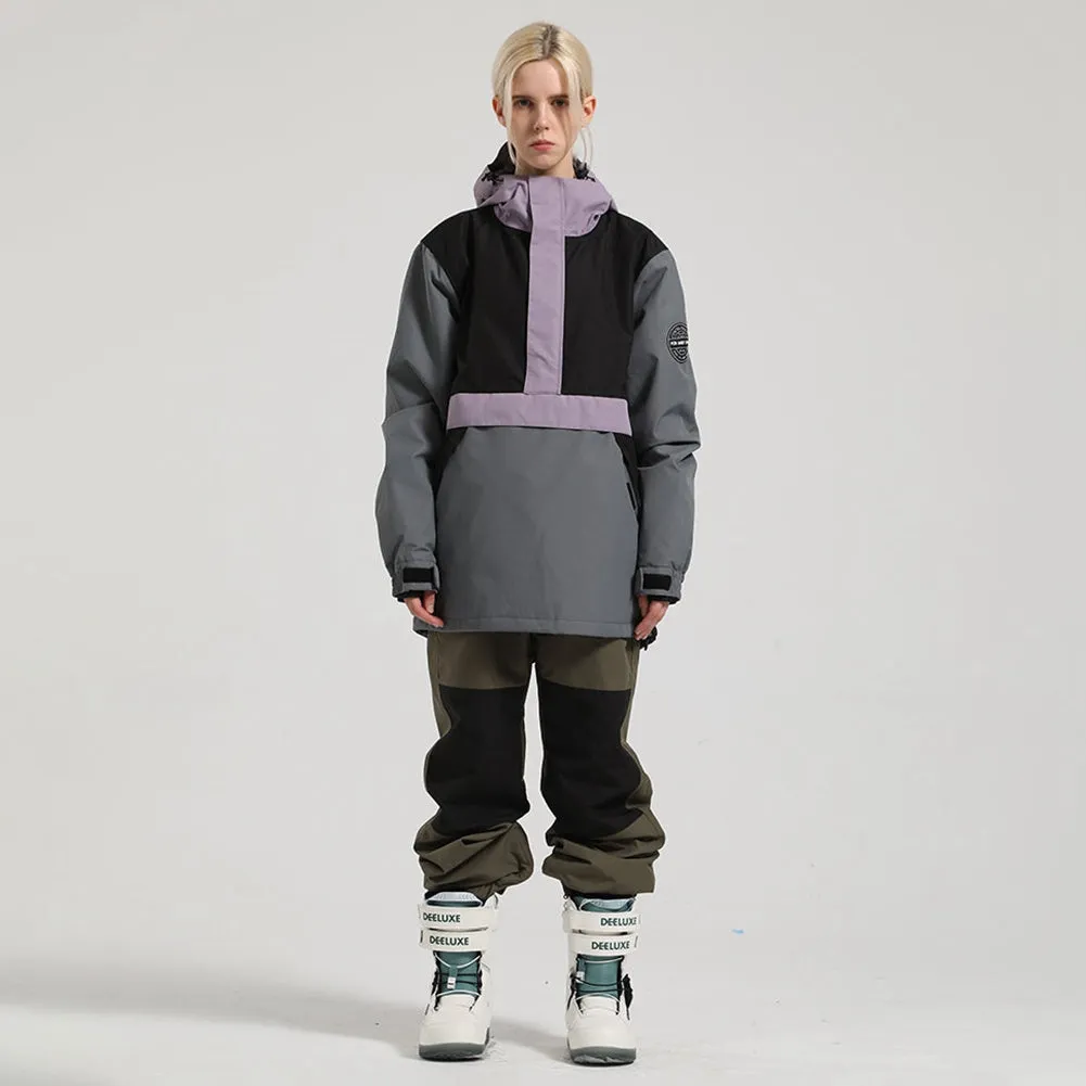 Classical Snowboard Anorak Jacket and Snow Pants Set