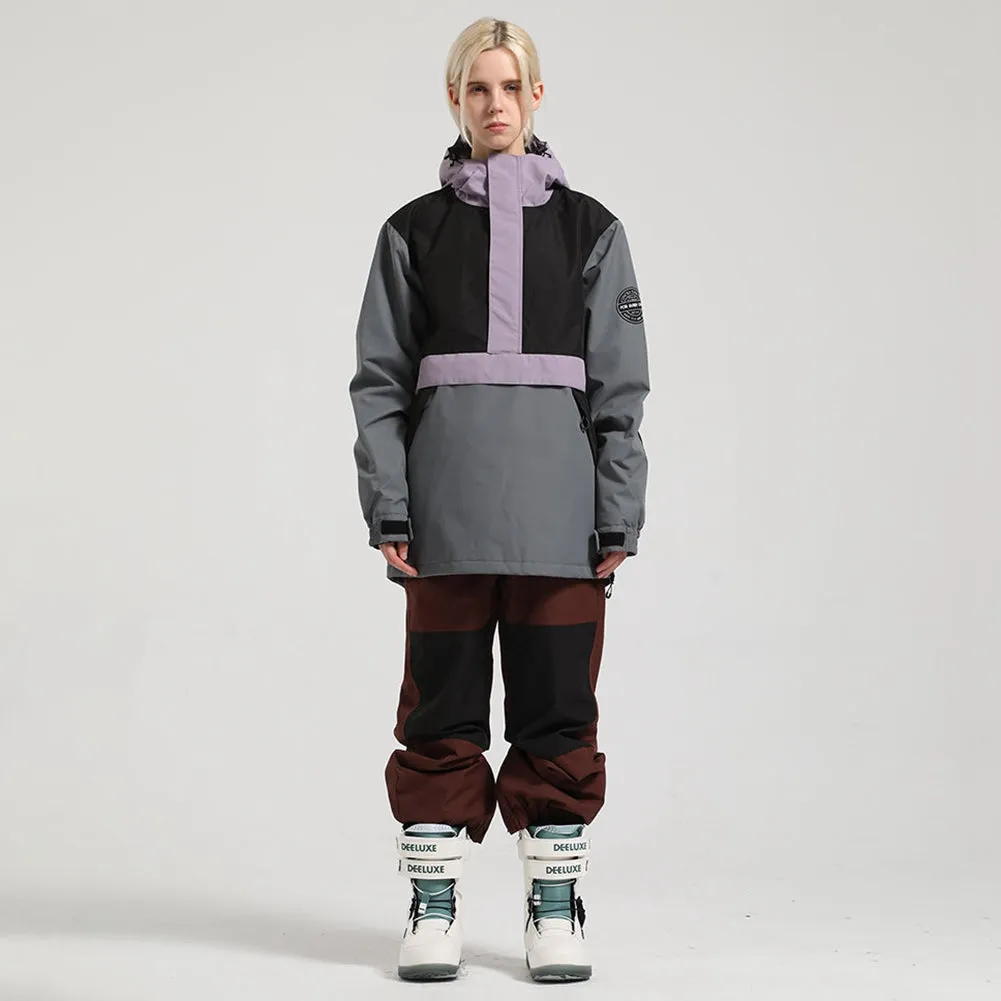 Classical Snowboard Anorak Jacket and Snow Pants Set