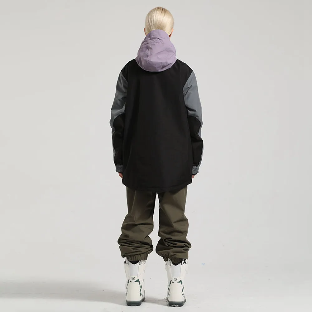 Classical Snowboard Anorak Jacket and Snow Pants Set