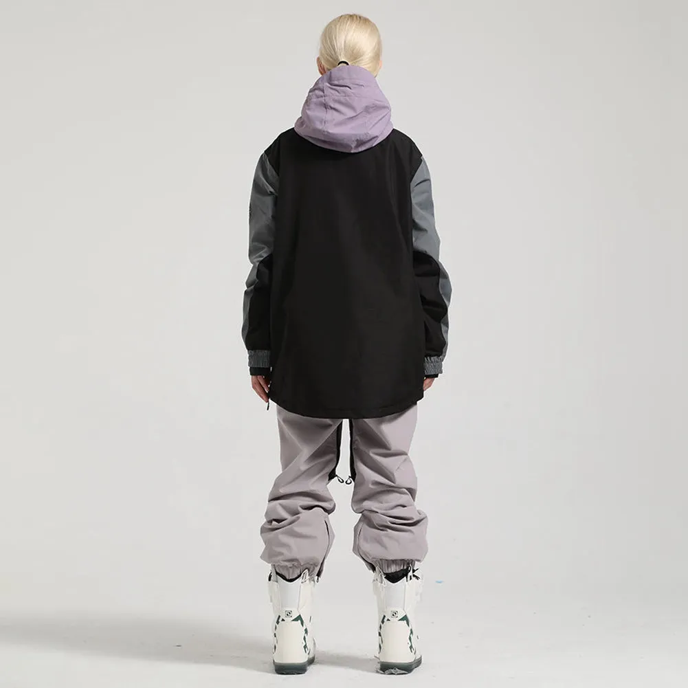 Classical Snowboard Anorak Jacket and Snow Pants Set