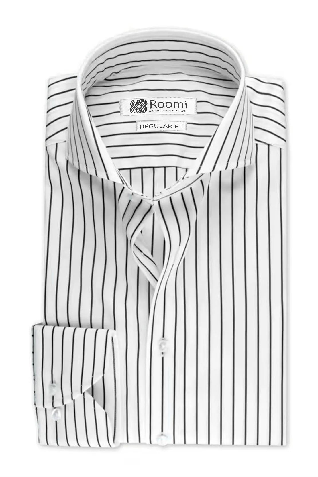 DRESS PIN WHITE STRIPE MEN,S SHIRT