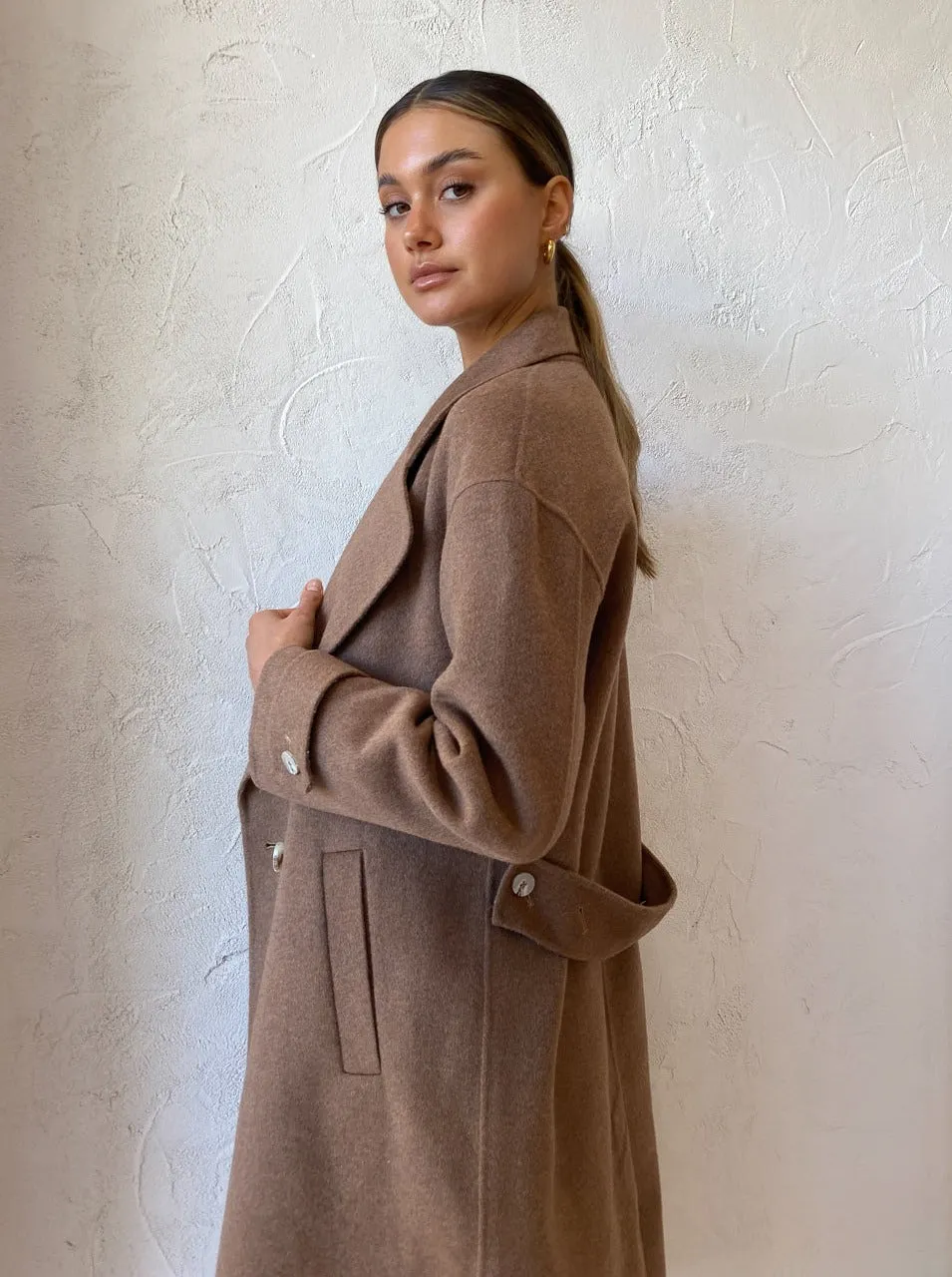 Elka Collective Charlotte Coat in Camel