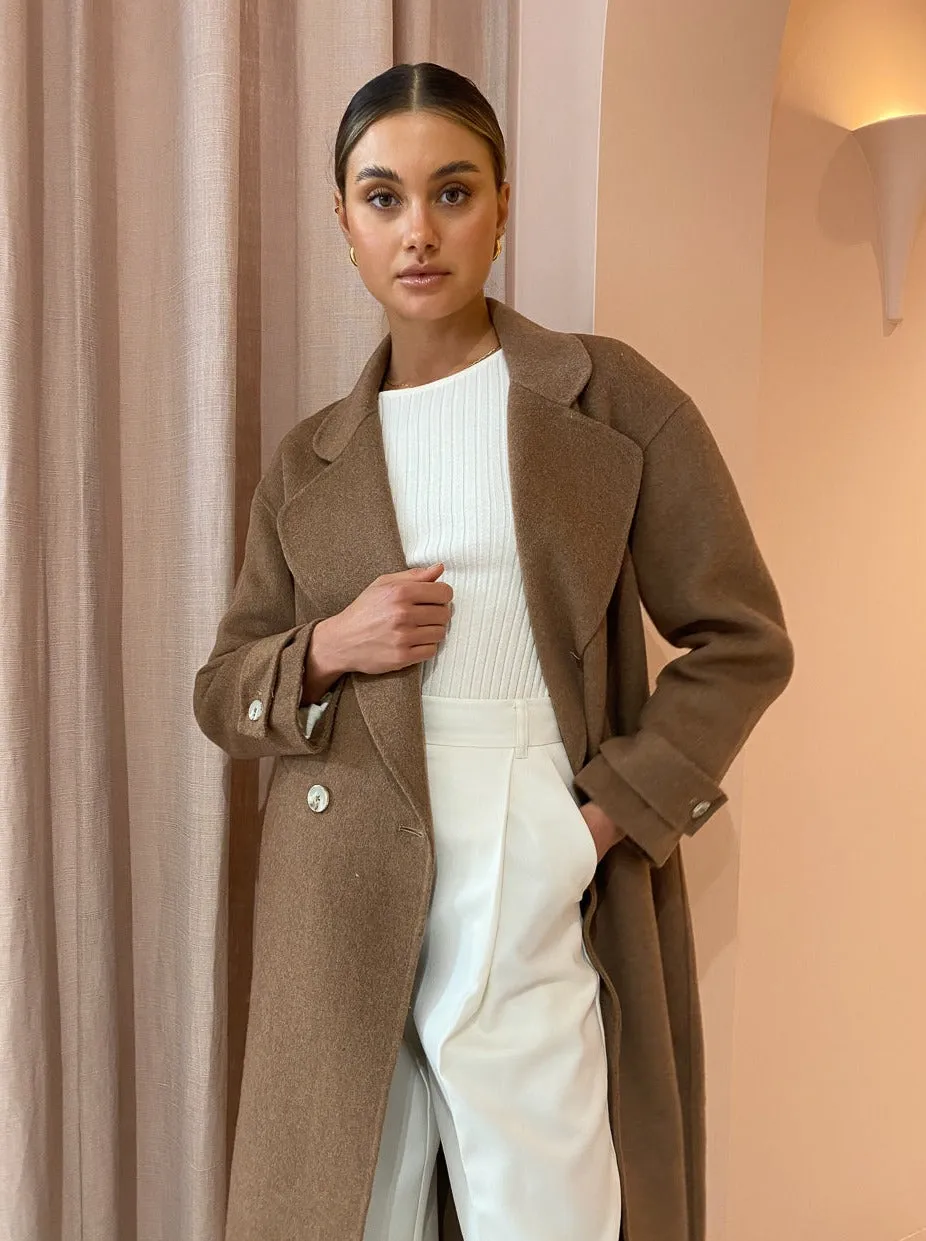 Elka Collective Charlotte Coat in Camel