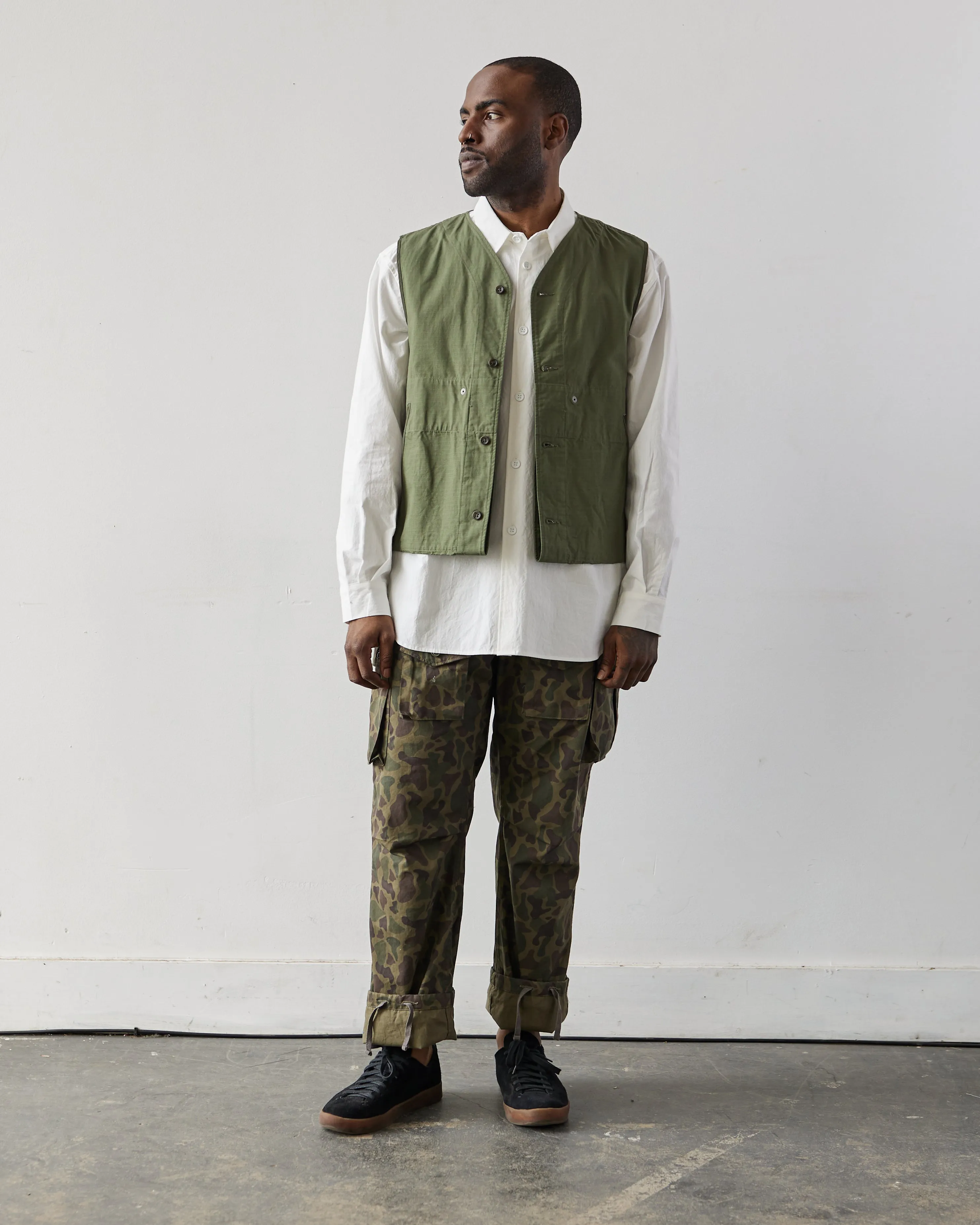 Engineered Garments Liner Vest, Olive