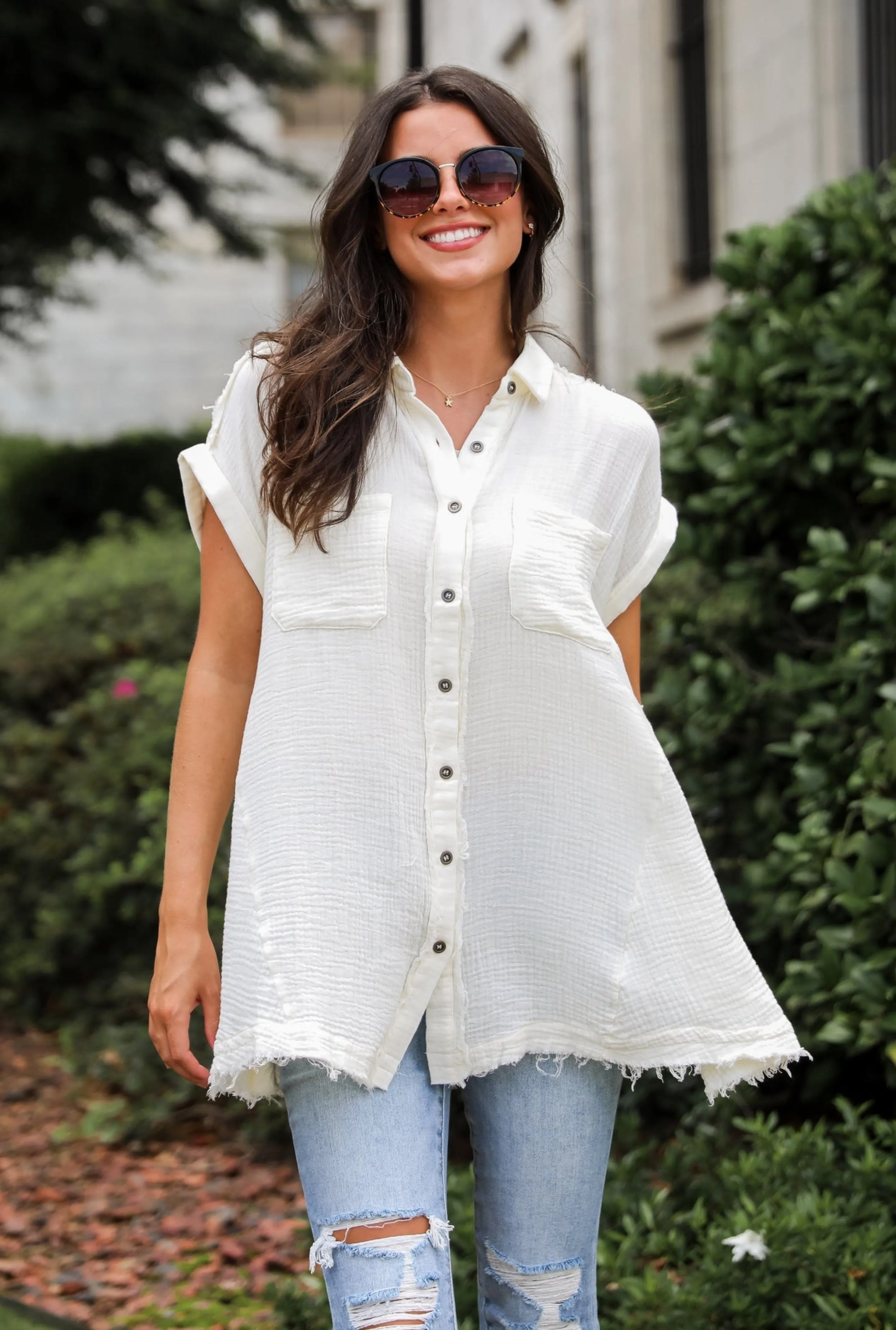 FINAL SALE - Remarkably Darling Linen Tunic