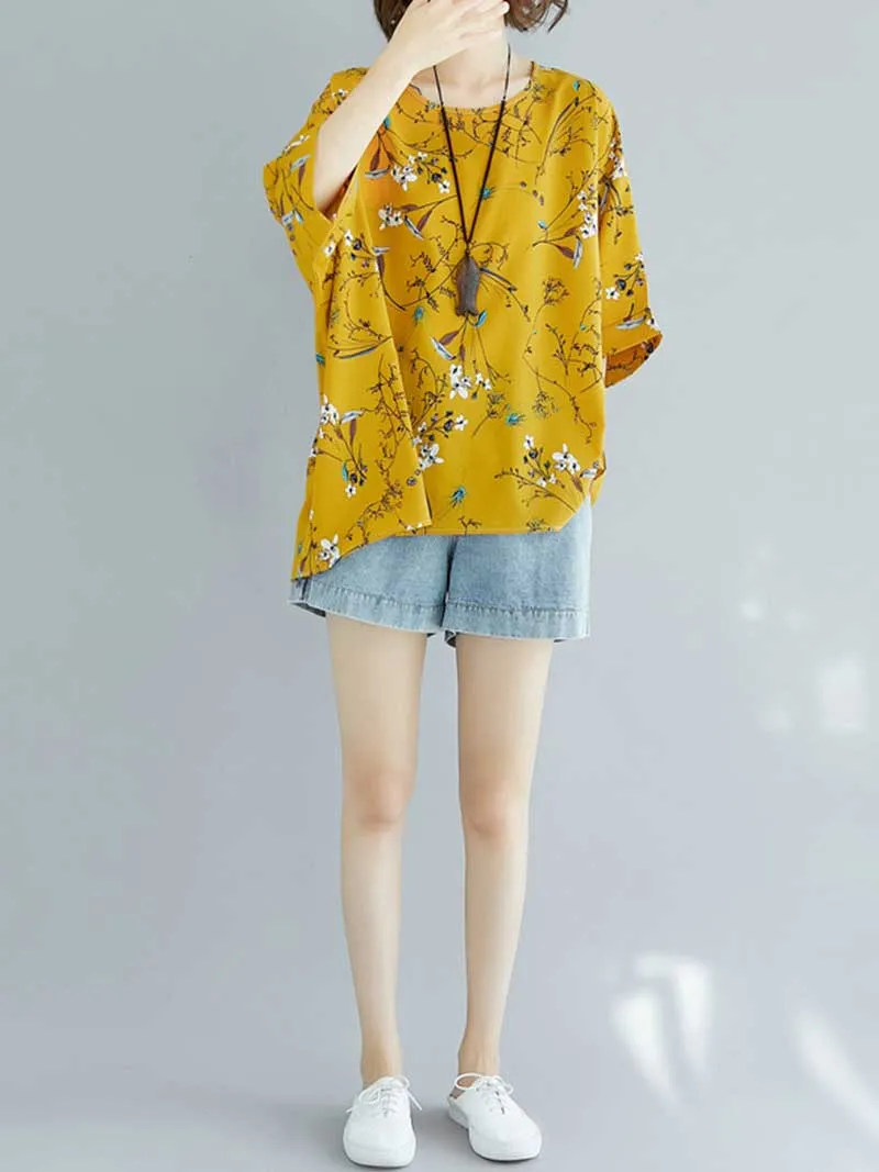 Game of Love Printed Floral Shirt Top