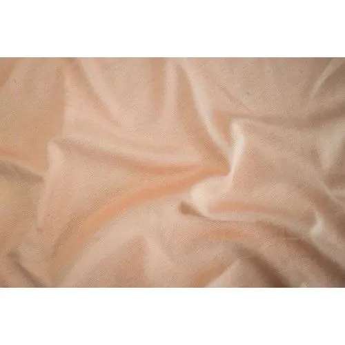 Gentle Peach Striped Double Knit Fabric