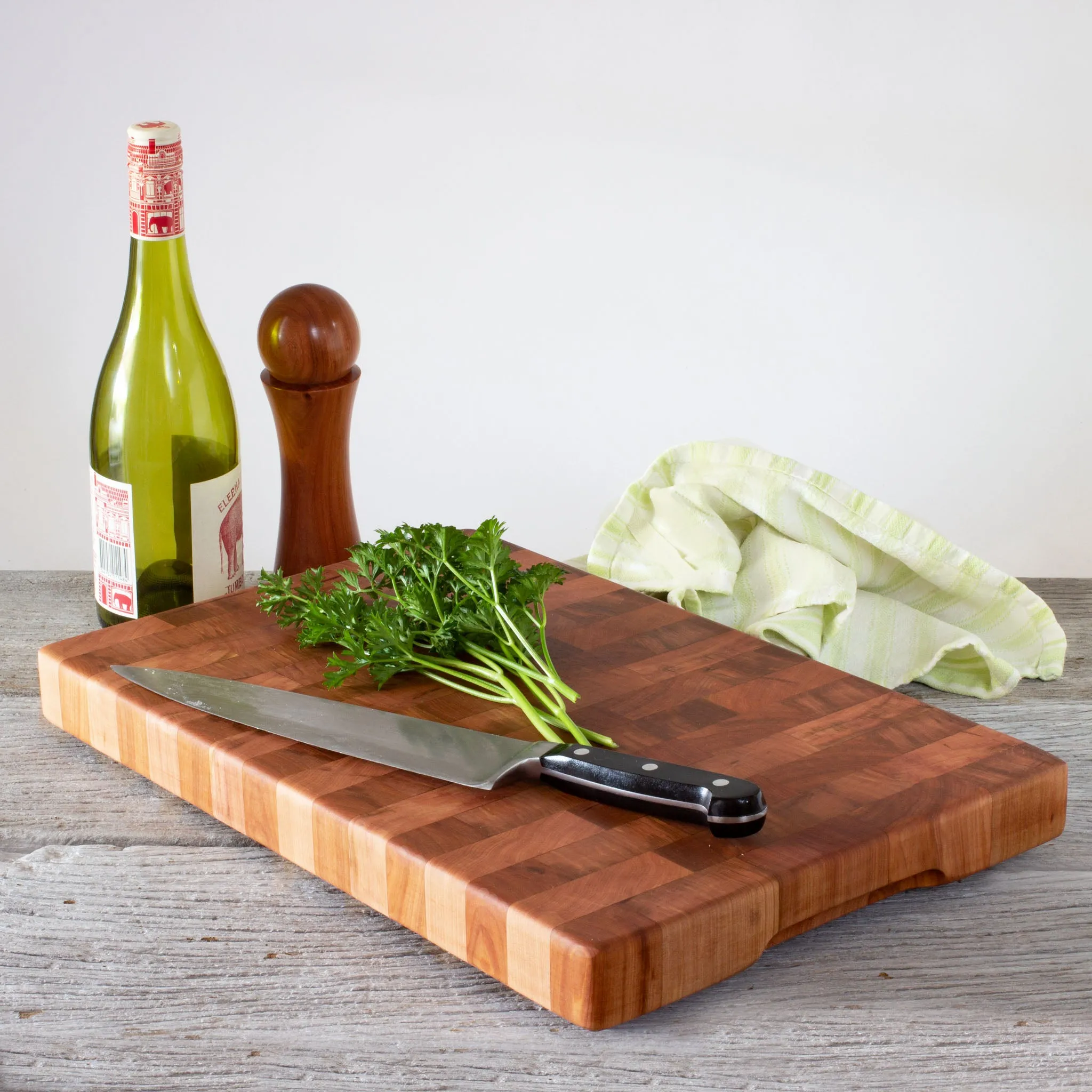 Golden Sassafras Endgrain Cutting Board