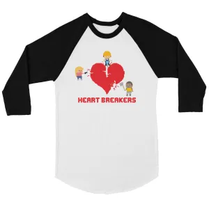 Heart Breakers Mens Baseball Shirt Funny Anniversary Gift For Him