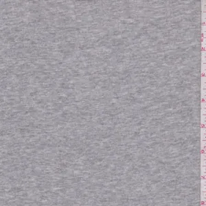 Heather Grey Rib Knit Fabric