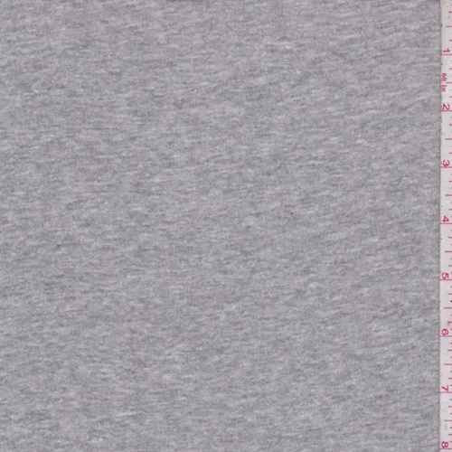 Heather Grey Rib Knit Fabric