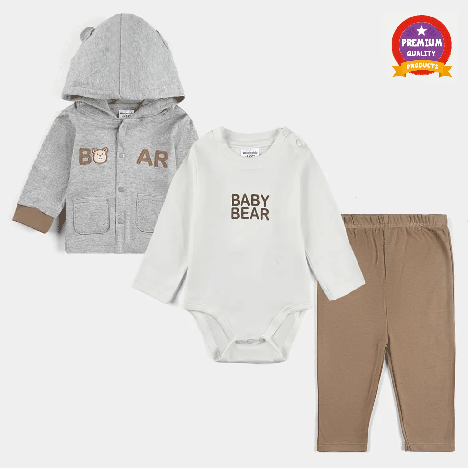 Infant Boys Cotton Interlock Set 3 PCS 239-016