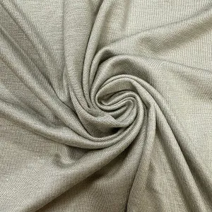 Light Heather Gray Rayon Spandex Jersey Knit Fabric