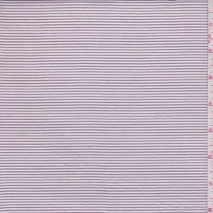 Lilac Pinstripe Cotton Lawn Fabric