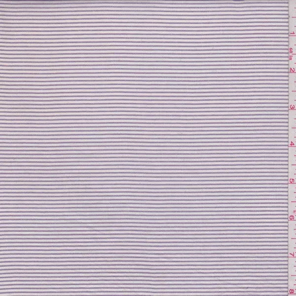 Lilac Pinstripe Cotton Lawn Fabric