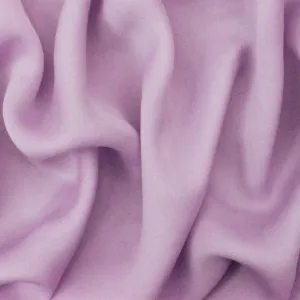 Lilac Purple Famous Designer Recycled Poly Satin Woven Fabric