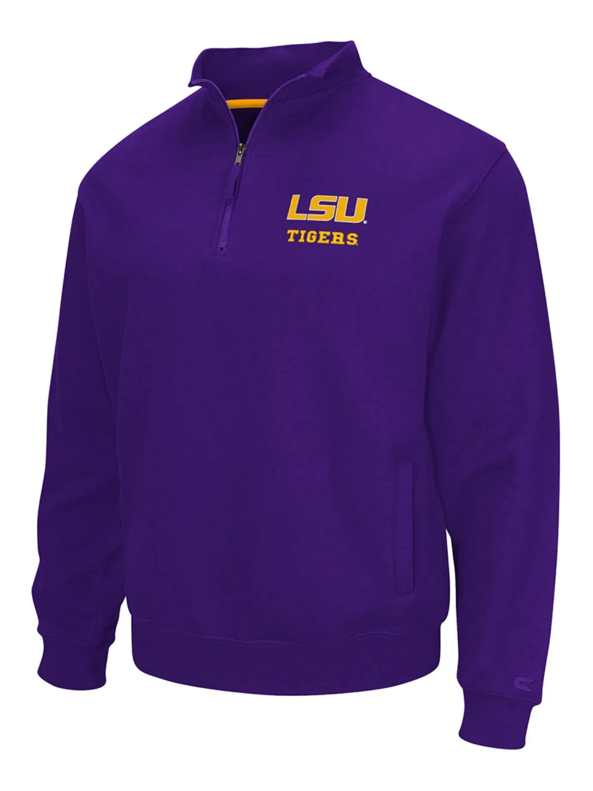 LSU Tigers Colosseum Purple Zone 1/4 Zip Long Sleeve Fleece Pullover