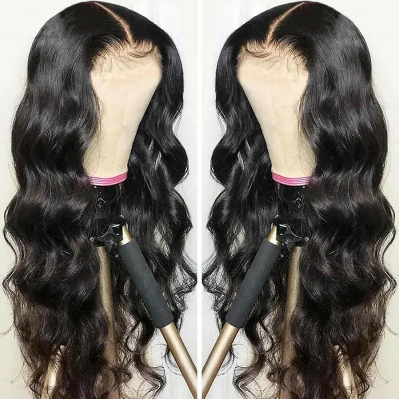 Lustrous Black Body Wave Wig Suits any Skin Tone and Face Shape