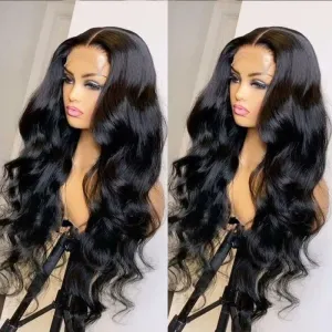 Lustrous Black Body Wave Wig Suits any Skin Tone and Face Shape