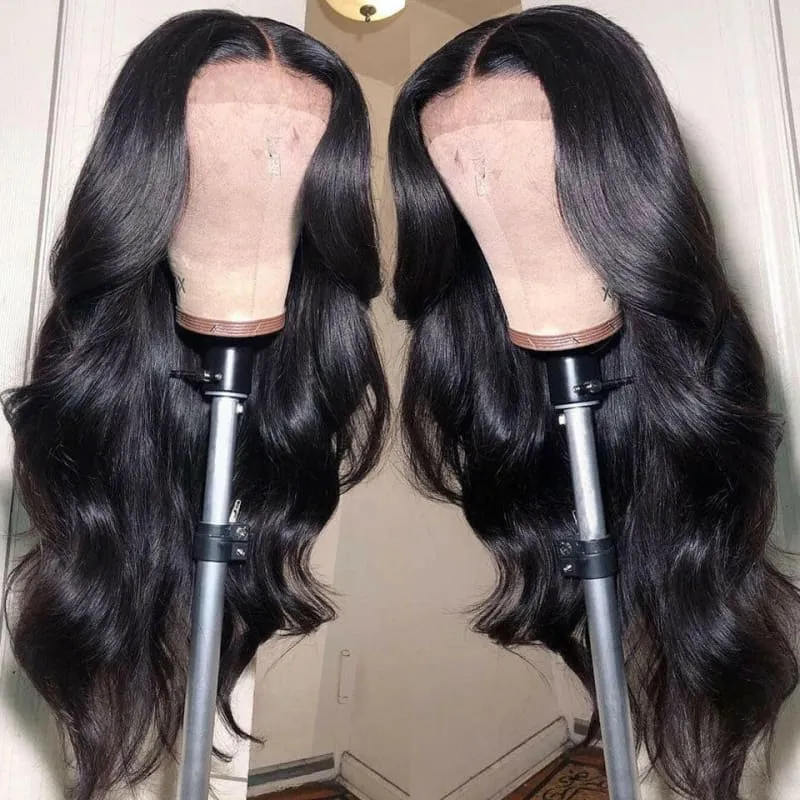 Lustrous Black Body Wave Wig Suits any Skin Tone and Face Shape