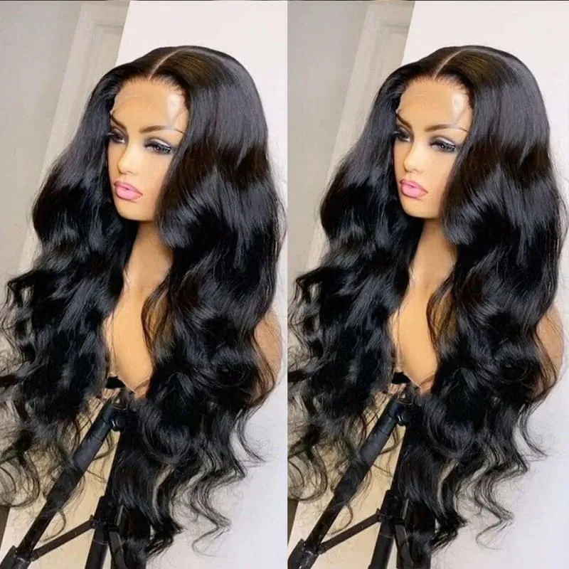 Lustrous Black Body Wave Wig Suits any Skin Tone and Face Shape