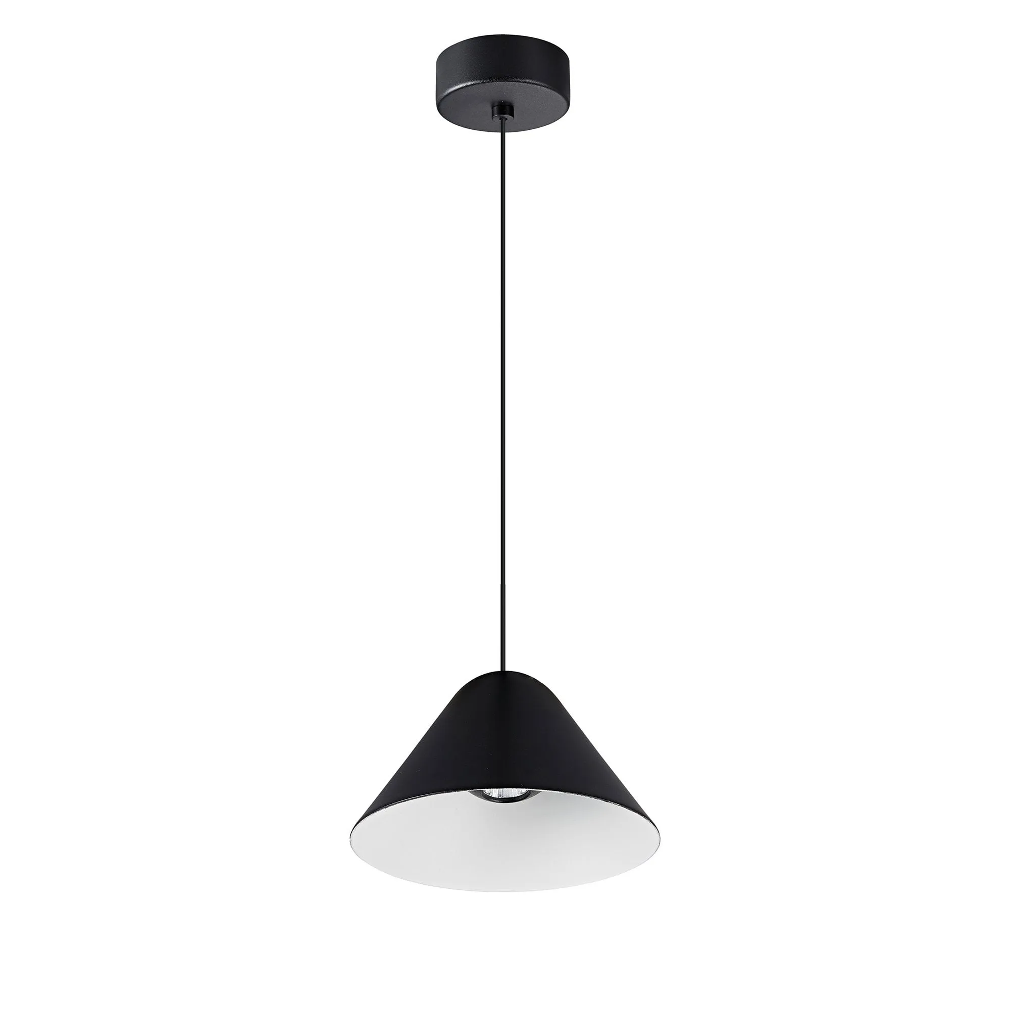 Mantra M8466 Gruissan LED Cone Pendant Matt Black/Matt White