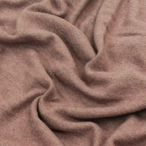 Mauve Dusty Pink Brushed Sweater Stretch Jersey Knit Fabric