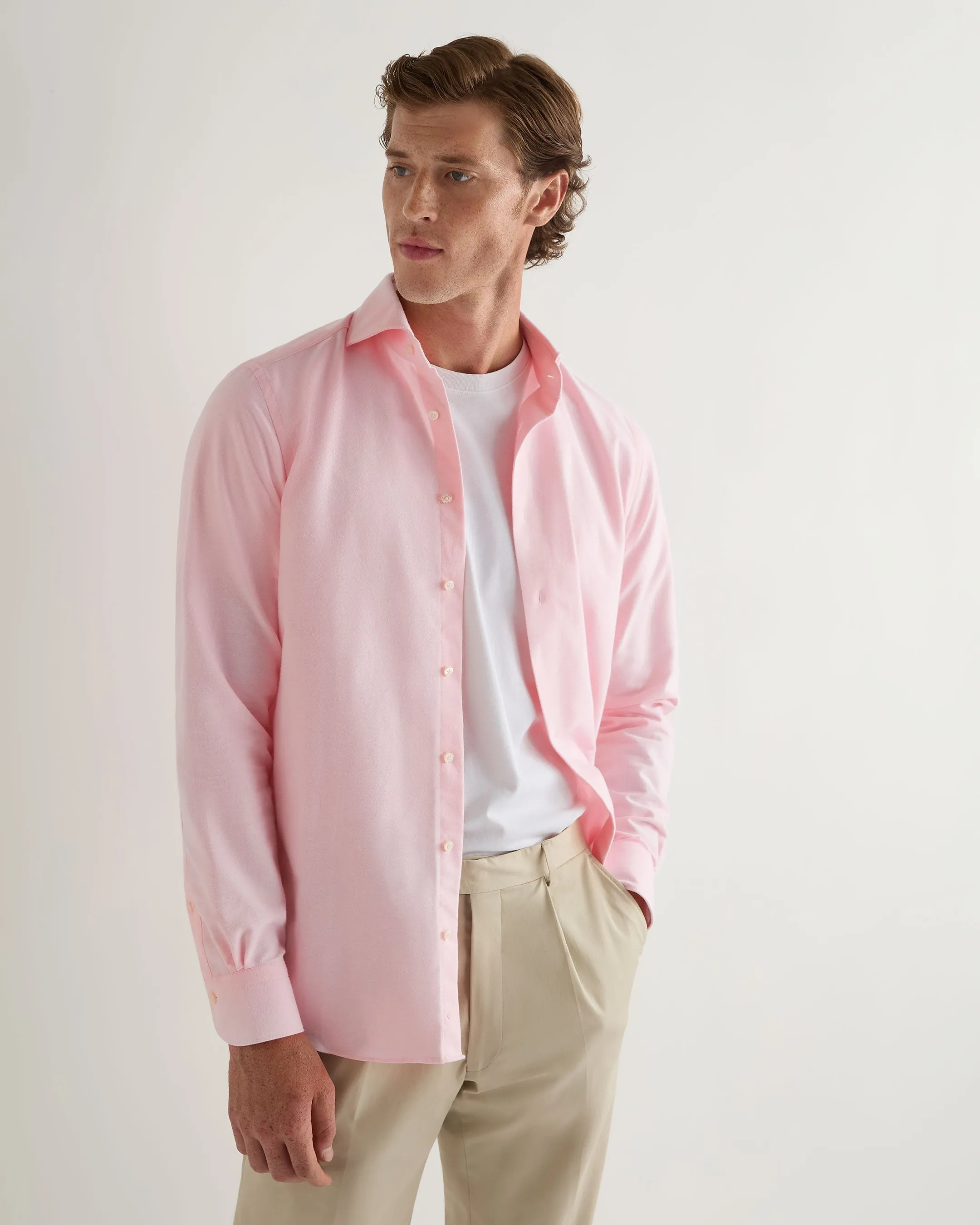 Men's Cannes Soft Flannel Shirt Pink