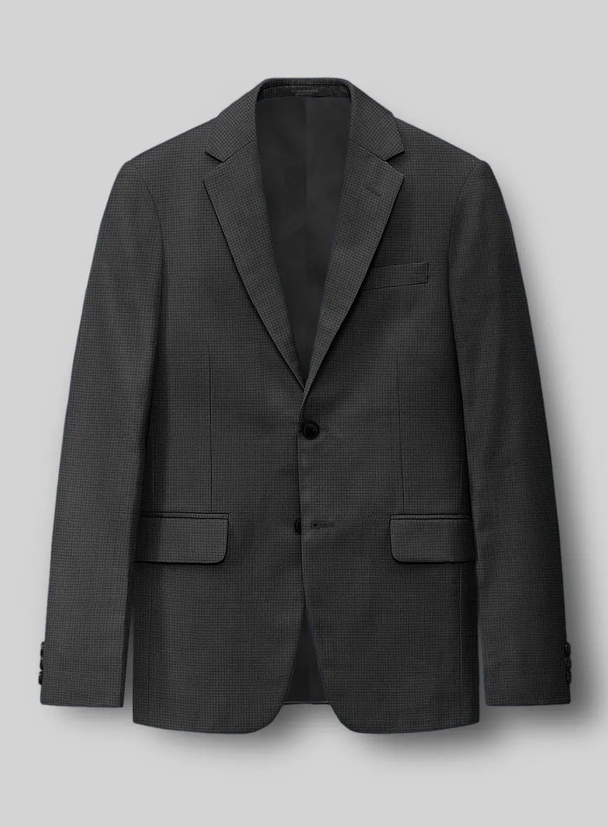 Napolean Mini Houndstooth Gray Wool Suit