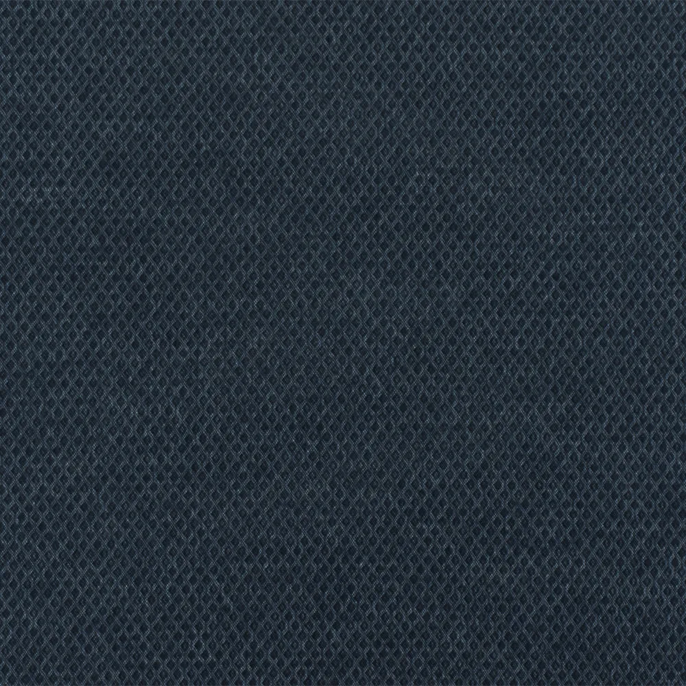 Navy Blue Diamond Dobby Stretch Poly Spandex Suiting Woven Fabric