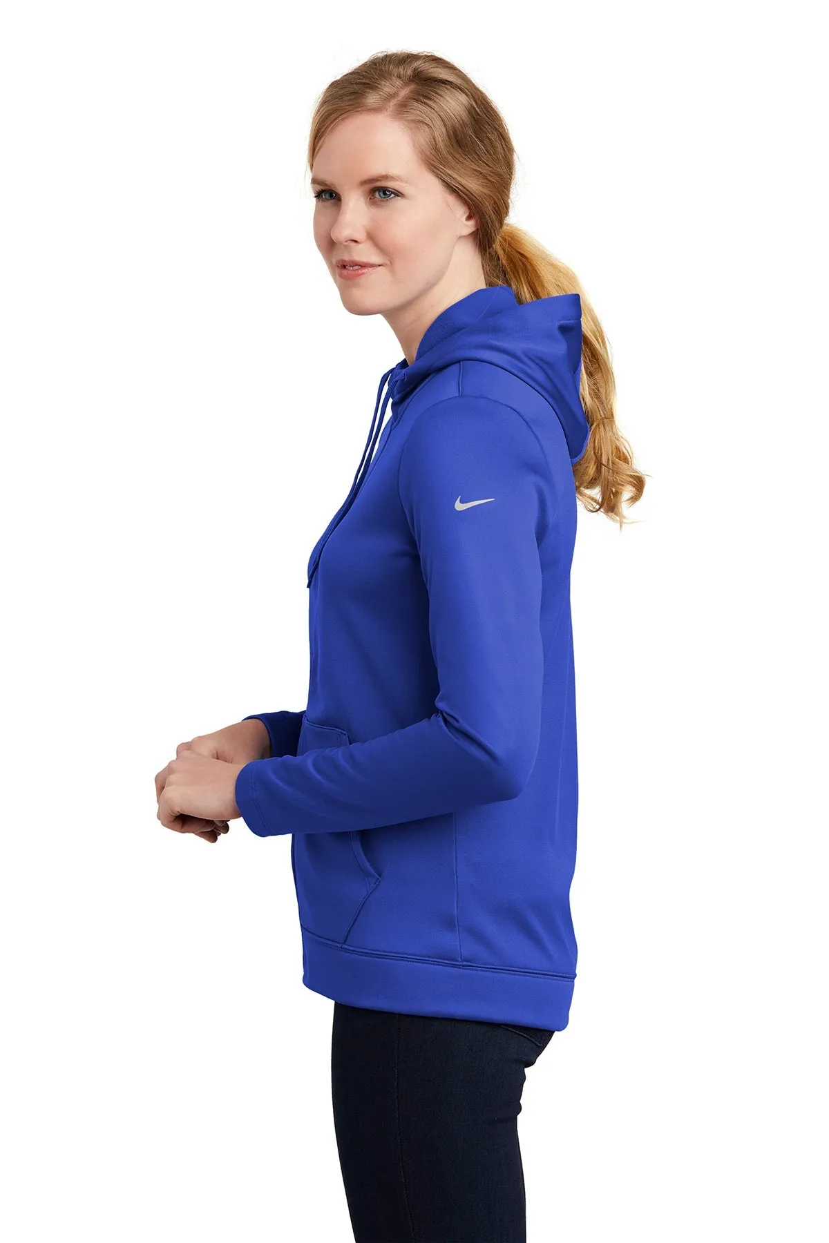 Nike Ladies ThermaFIT Customized Zip Hoodies, Game Royal