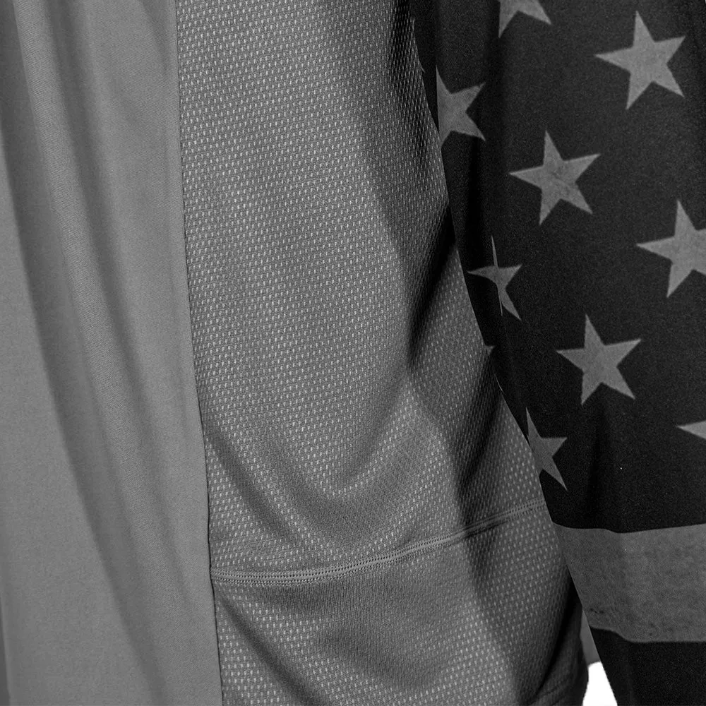 Performance Long Sleeve Shirt | Blackout American Flag | Game On PreOrder