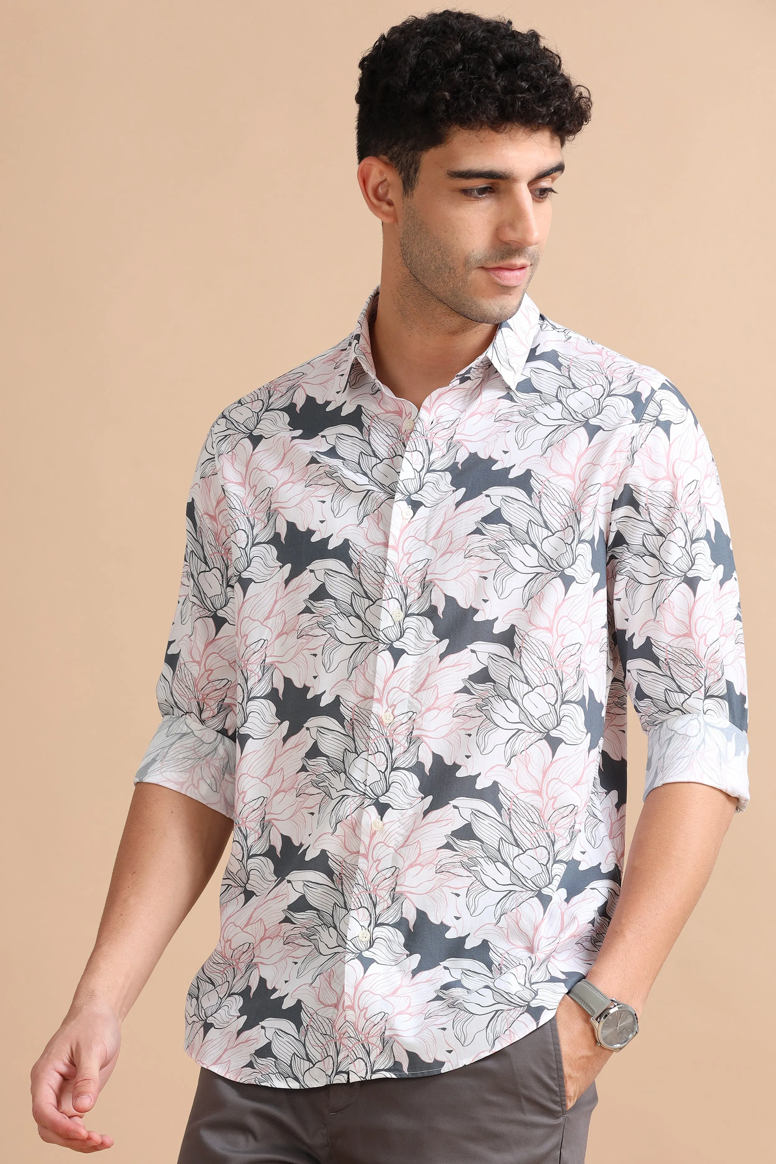 Petal Panorama Print Shirt