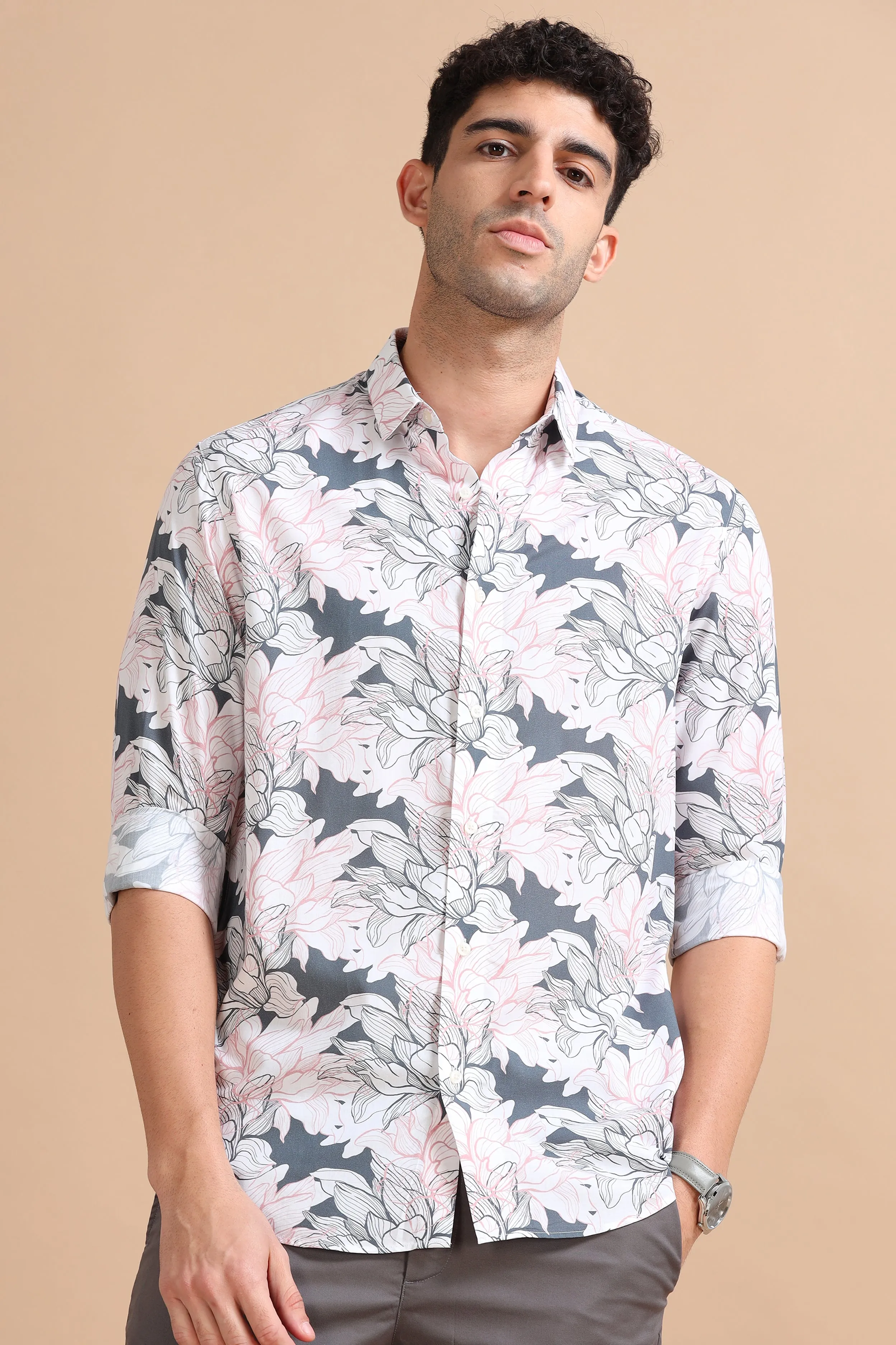 Petal Panorama Print Shirt